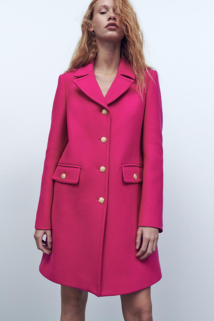 TAILORED WOOL COAT LIMITED EDITION Fuchsia ZARA United States
